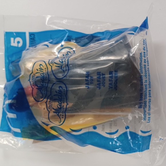 MCDONALDS HAPPY MEAL 2004 Disney Aladdin Toys #5 Jafar Toy NEW In Pack - Picture 4 of 7